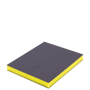 Губка абразивная двусторонняя VOLCA Ultra Fine Grit 800 (желтая) 120мм x 100мм x 12мм