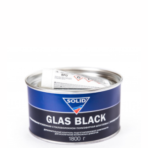 Шпатлевка Solid Glas Black с отвердителем 1800 гр