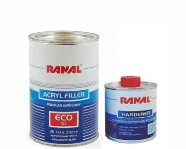 Акриловый грунт ECO 5+1 Ranal (черный) 750 мл + отвердитель 150 мл